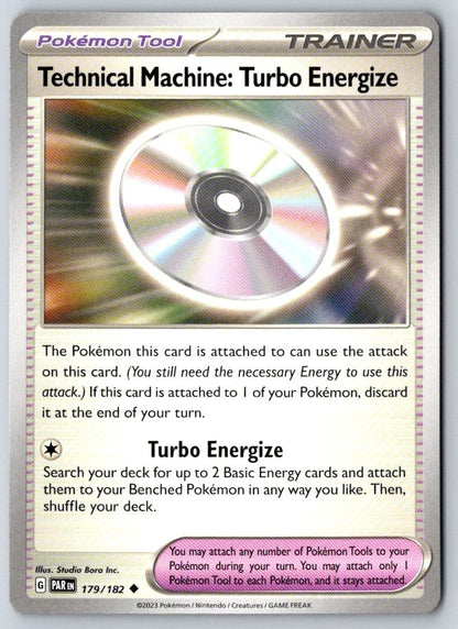 Technical Machine: Turbo Energize 179/182 Uncommon Paradox Rift Pokemon NM
