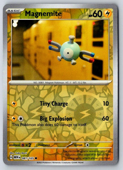 Magnemite 081/165 Common 151 Pokemon Near Mint