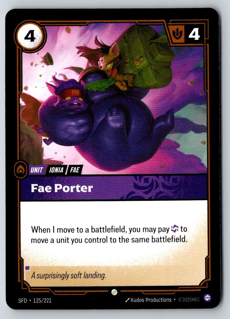 Fae Porter 125/221 Common Spiritforged Riftbound Near Mint