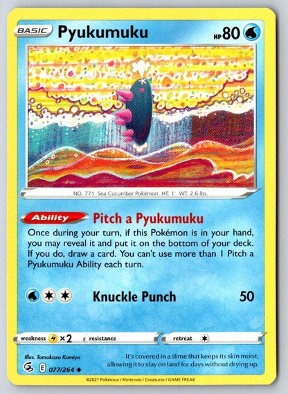 Pyukumuku 077/264 Uncommon Fusion Strike Pokemon Near Mint