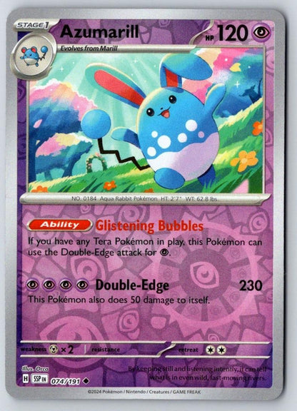 Azumarill 074/191 Uncommon Surging Sparks Pokemon Near Mint