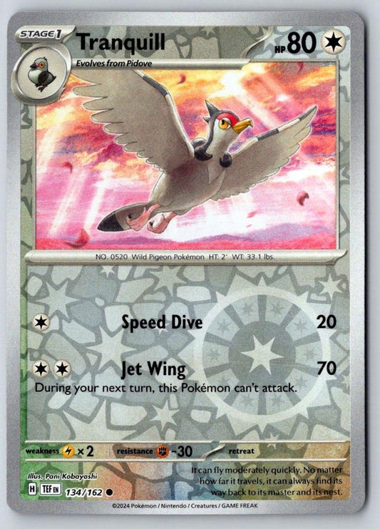 Tranquill 134/162 Common Temporal Forces Pokemon Near Mint