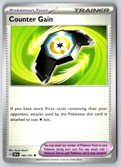 Counter Gain 169/191 Uncommon Surging Sparks Pokemon Near Mint