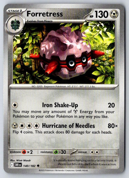 Forretress 140/182 Uncommon Destined Rivals Pokemon Near Mint