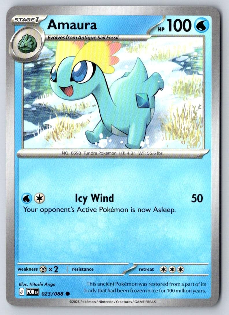 Amaura 023/088 Common Perfect Order Pokemon Near Mint