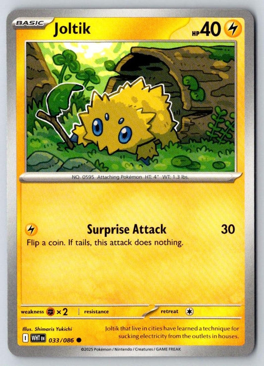 Joltik 033/086 Common White Flare Pokemon Near Mint