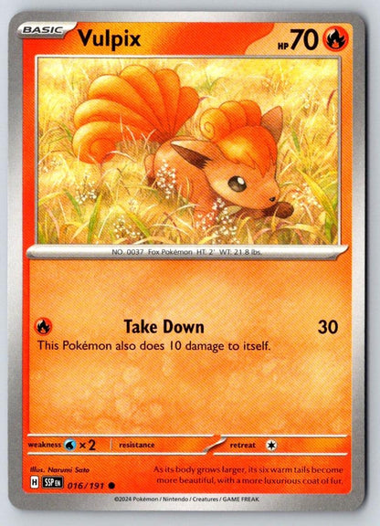 Vulpix 016/191 Common Surging Sparks Pokemon Near Mint