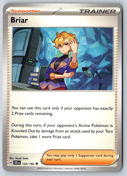Briar 132/142 Uncommon Stellar Crown Pokemon Near Mint