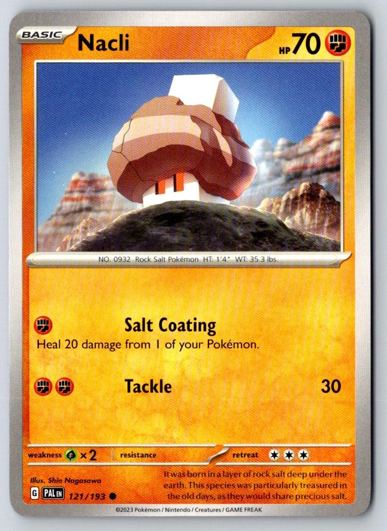 Nacli 121/193 Common Paldea Evolved Pokemon Near Mint