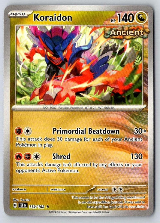 Koraidon 119/162 Pokemon Near Mint