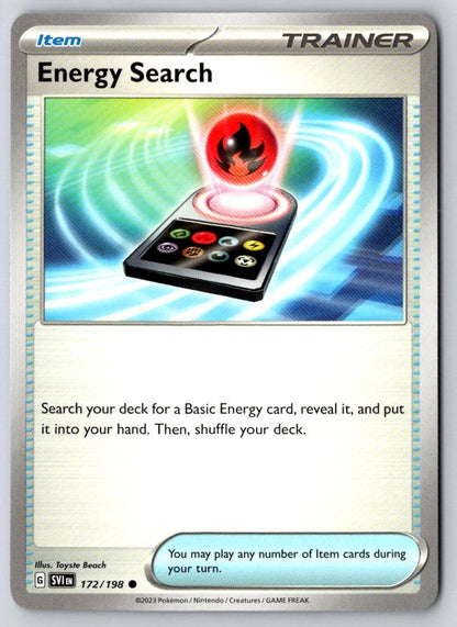 Energy Search 172/198 Common Scarlet & Violet Pokemon Near Mint
