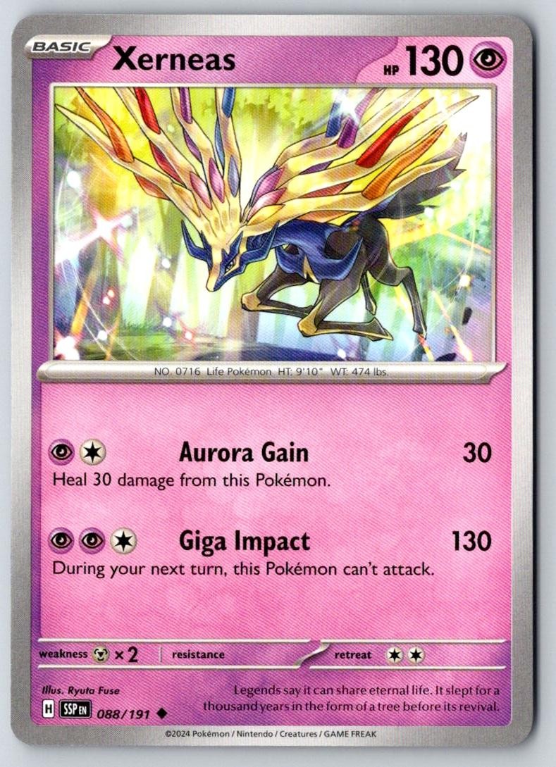 Xerneas 088/191 Uncommon Surging Sparks Pokemon Near Mint