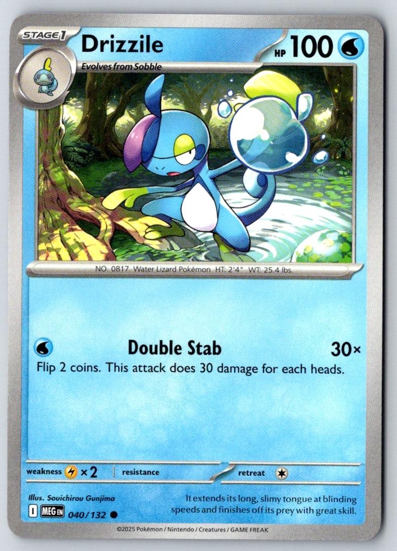 Drizzile 040/132 Common Mega Evolution Pokemon Near Mint