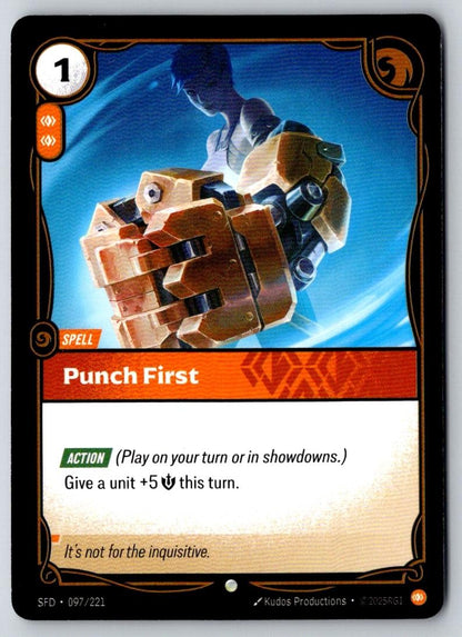 Punch First 097/221 Common Spiritforged Riftbound Near Mint