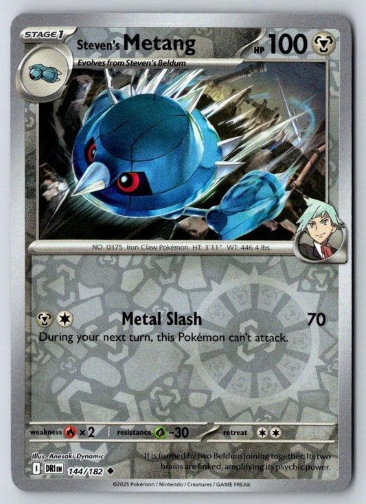Steven's Metang 144/182 Uncommon Destined Rivals Pokemon Near Mint