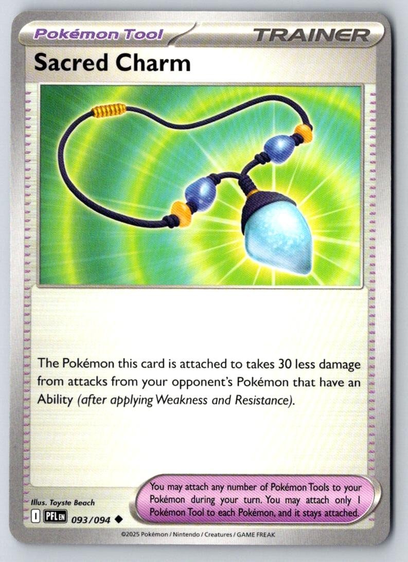 Sacred Charm 093/094 Uncommon Phantasmal Flames Pokemon Near Mint