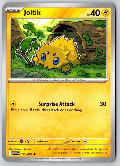 Joltik 033/086 Common White Flare Pokemon Near Mint