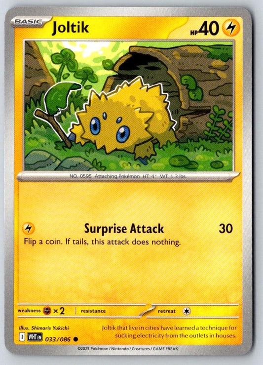Joltik 033/086 Common White Flare Pokemon Near Mint