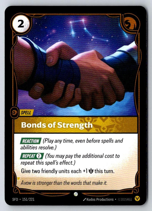 Bonds of Strength 151/221 Common Spiritforged Riftbound Near Mint