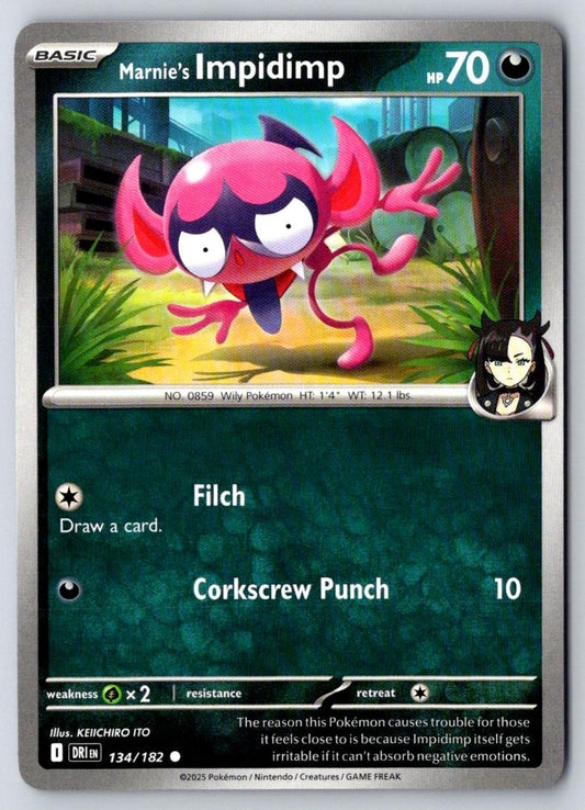 Marnie's Impidimp 134/182 Common Destined Rivals Pokemon Near Mint