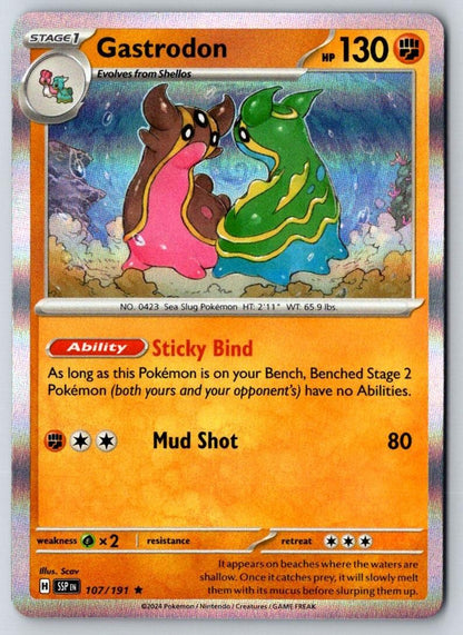 Gastrodon 107/191 Rare Surging Sparks Pokemon Holo Near Mint