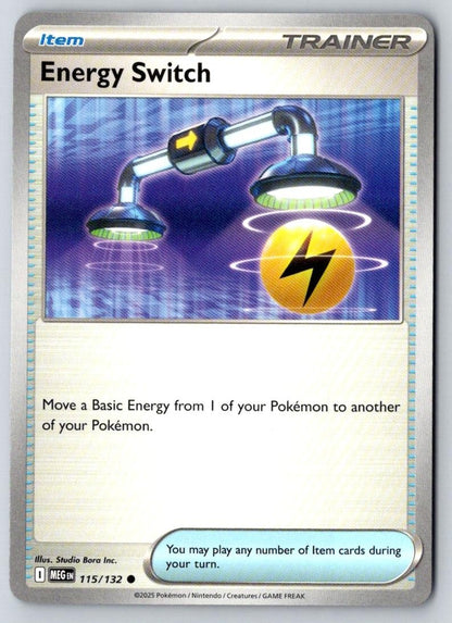 Energy Switch 115/132 Common Mega Evolution Pokemon Near Mint