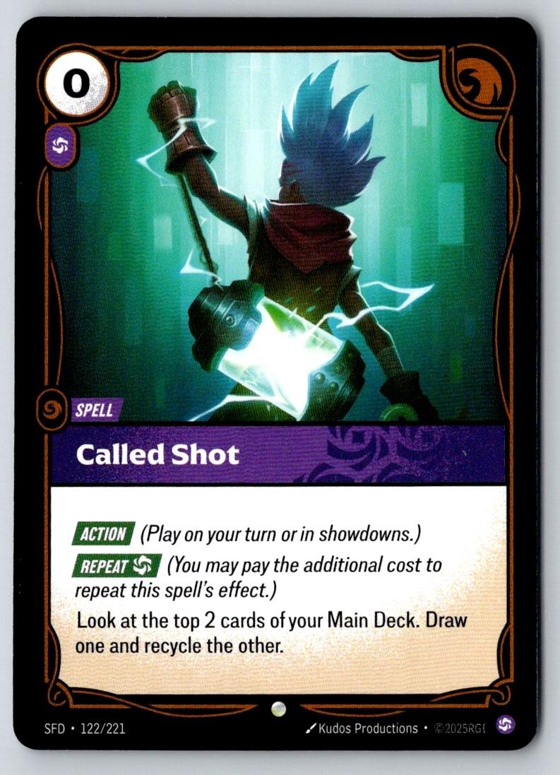 Called Shot 122/221 Common Spiritforged Riftbound Near Mint