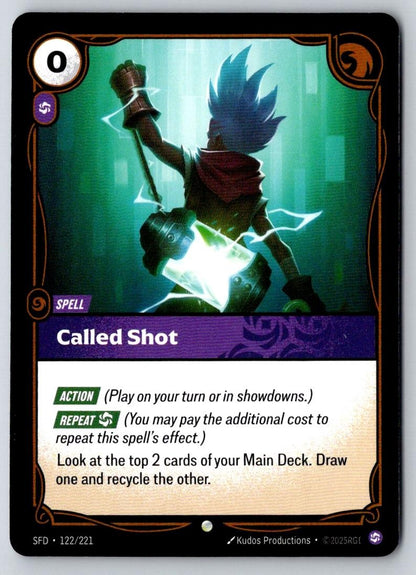 Called Shot 122/221 Common Spiritforged Riftbound Near Mint