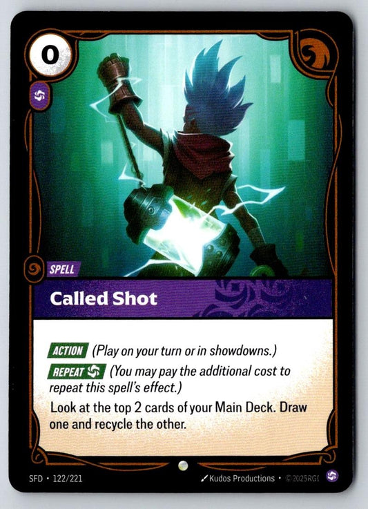 Called Shot 122/221 Common Spiritforged Riftbound Near Mint