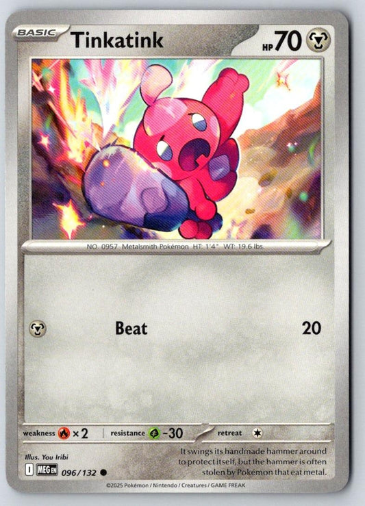 Tinkatink 096/132 Common Mega Evolution Pokemon Near Mint