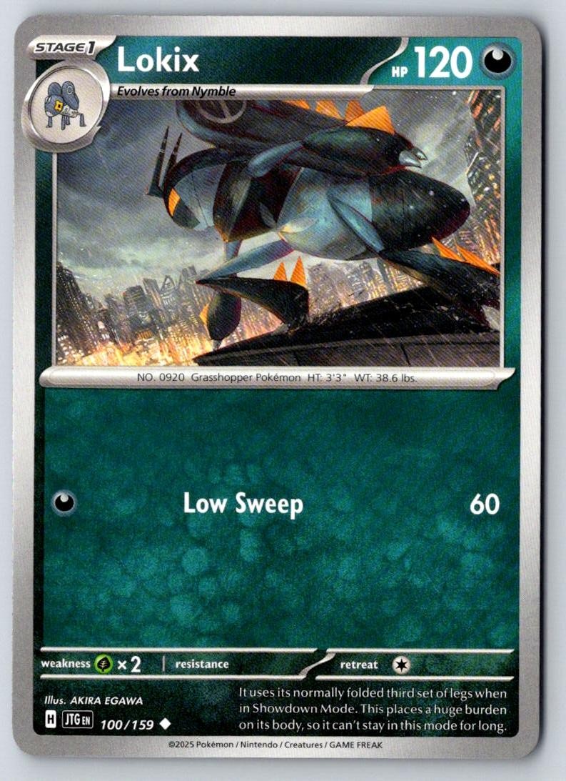 Lokix 100/159 Uncommon Journey Together Pokemon Near Mint