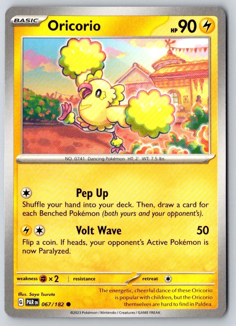 Oricorio 067/182 Common Paradox Rift Pokemon Near Mint