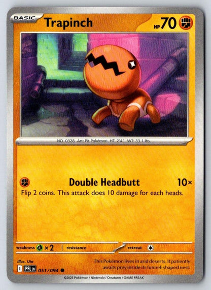 Trapinch 051/094 Common Phantasmal Flames Pokemon Near Mint