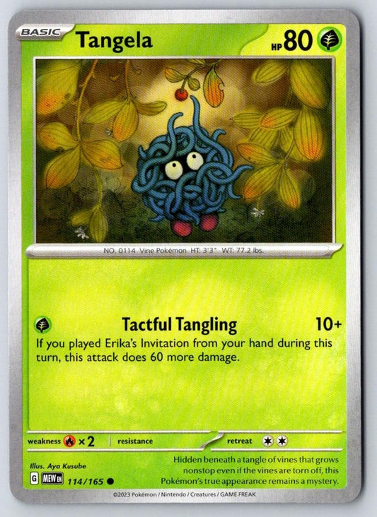 Tangela 114/165 Common 151 Pokemon Near Mint