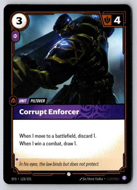 Corrupt Enforcer 123/221 Common Spiritforged Riftbound Near Mint
