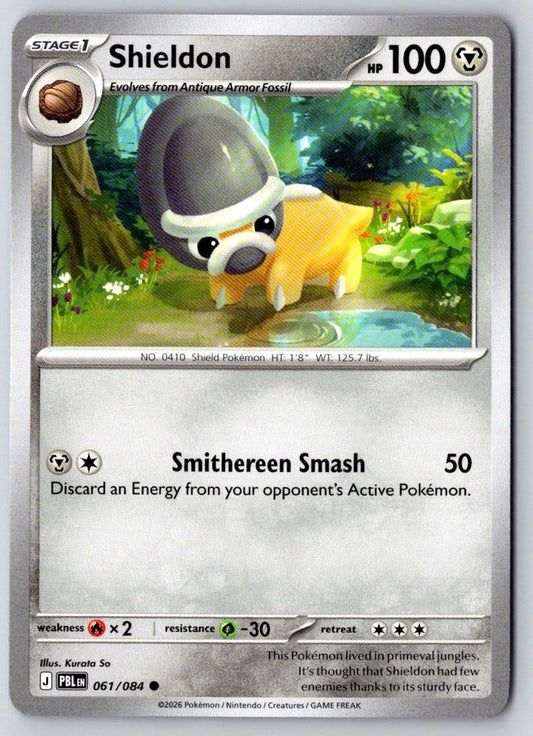 Shieldon 061/084 Common Pitch Black Pokemon Near Mint