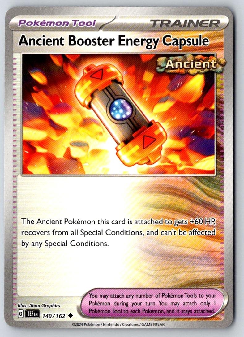 Ancient Booster Energy Capsule 140/162 Uncommon Temporal Forces Pokemon NM