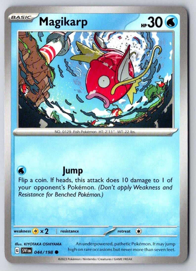 Magikarp 044/198 Common Scarlet & Violet Pokemon Near Mint