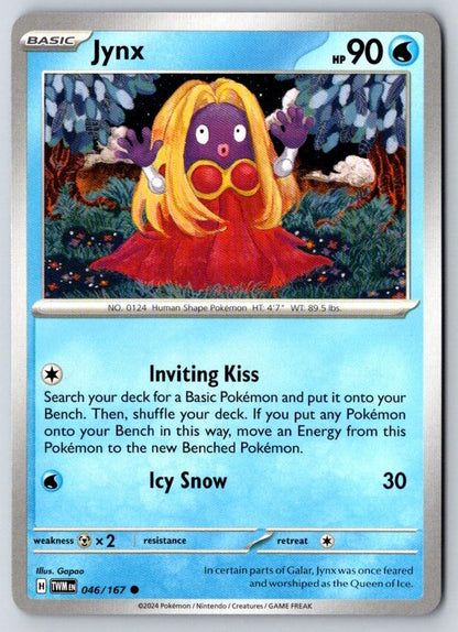 Jynx 046/167 Common Twilight Masquerade Pokemon Near Mint