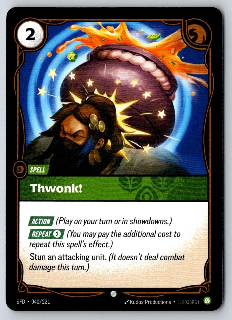 Thwonk! 040/221 Common Spiritforged Riftbound Near Mint