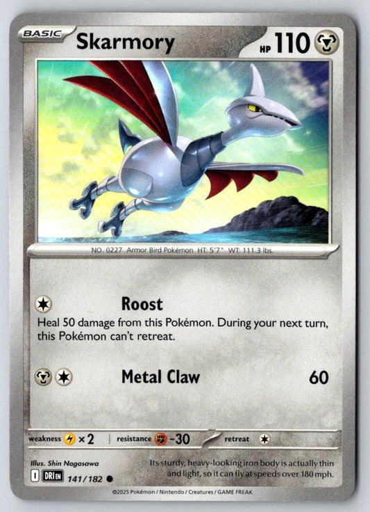 Skarmory 141/182 Common Destined Rivals Pokemon Near Mint