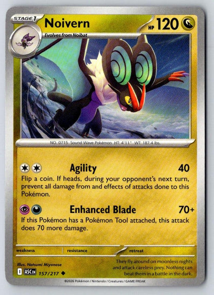 Noivern 157/217 Uncommon Ascended Heroes Pokemon Near Mint