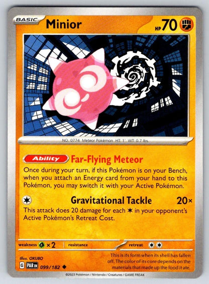 Minior 099/182 Uncommon Paradox Rift Pokemon Near Mint