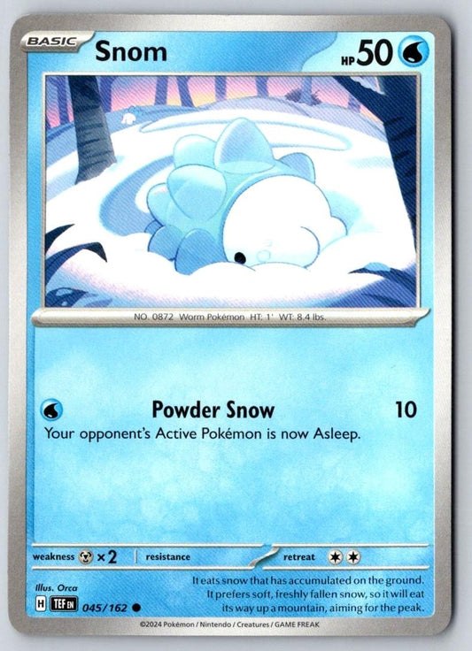 Snom 045/162 Common Temporal Forces Pokemon Near Mint