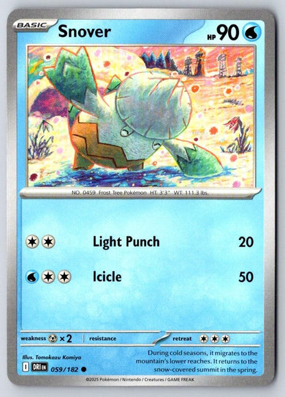 Snover 059/182 Common Destined Rivals Pokemon Near Mint