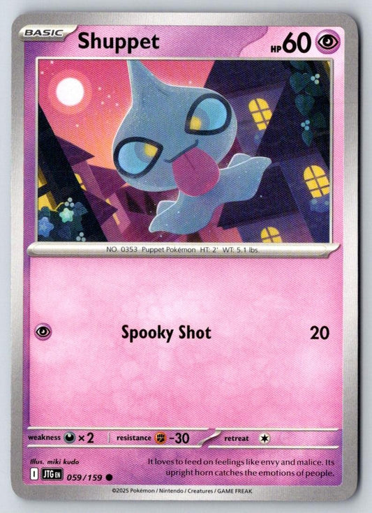 Shuppet 059/159 Common Journey Together Pokemon Near Mint