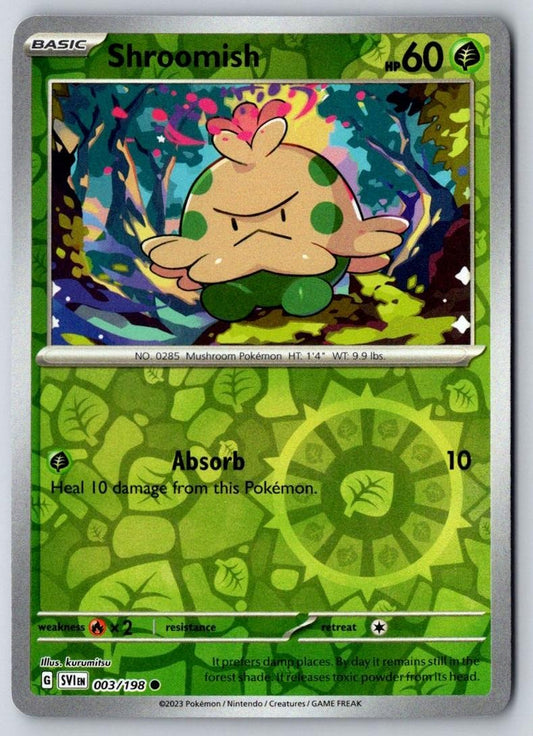 Shroomish 003/198 Common Scarlet & Violet Pokemon Near Mint