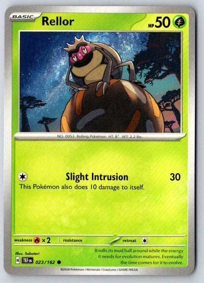 Rellor 023/162 Common Temporal Forces Pokemon Near Mint