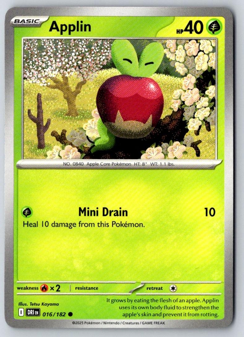 Applin 016/182 Common Destined Rivals Pokemon Near Mint