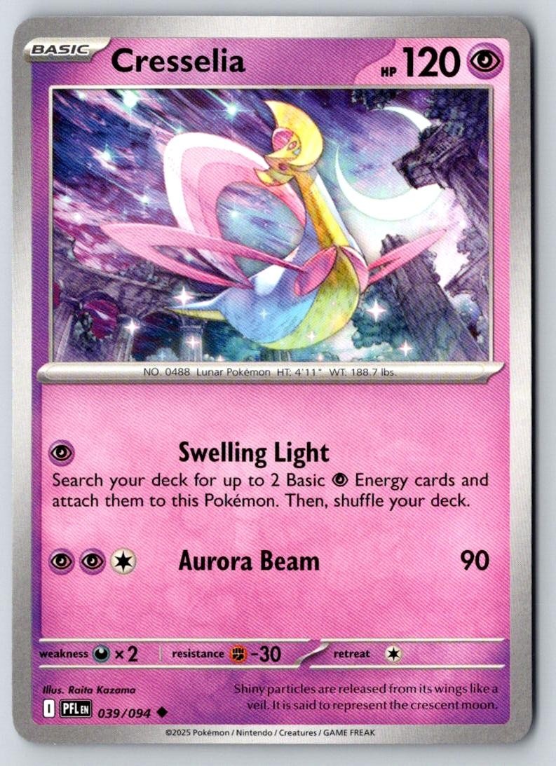 Cresselia 039/094 Uncommon Phantasmal Flames Pokemon Near Mint